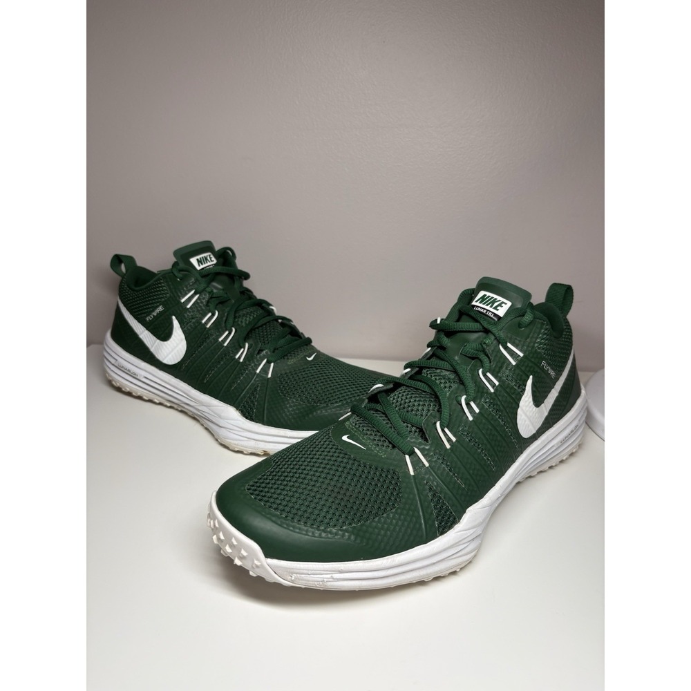 Nike Lunar TR1 LE Green White MSU Colors Men's Training Shoes Sneakers Size 12.5